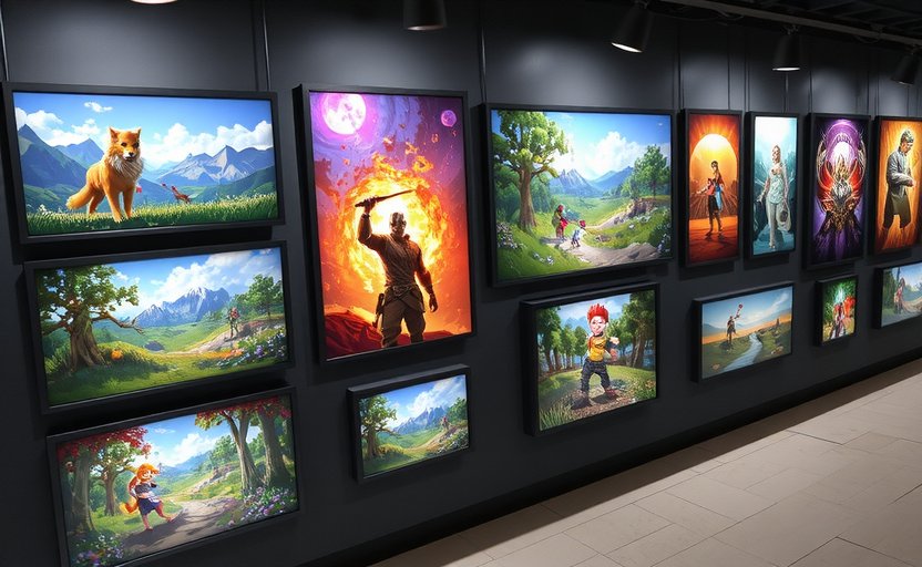 Fan art collection from Playvaqo games