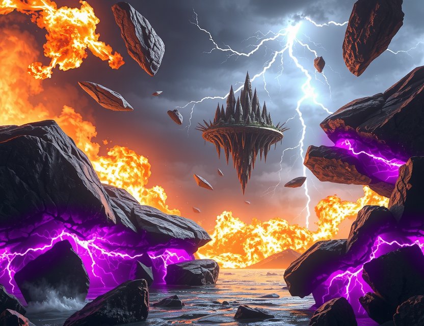 Elemental Clash: Battle in a shattered realm of elemental forces