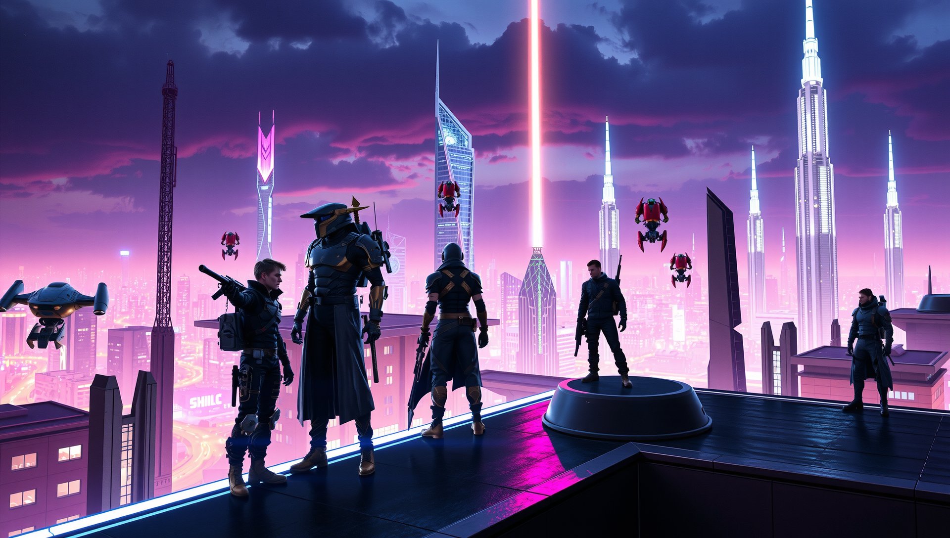 Project Nova sci-fi RPG key art